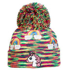 Turtle Fur Kid's Unicorn Pom Hat
