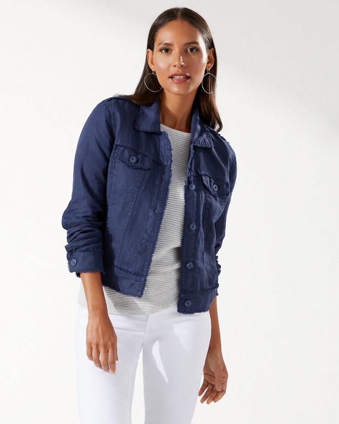 Tommy Bahama Women's Two Palms Raw Edge Jacket