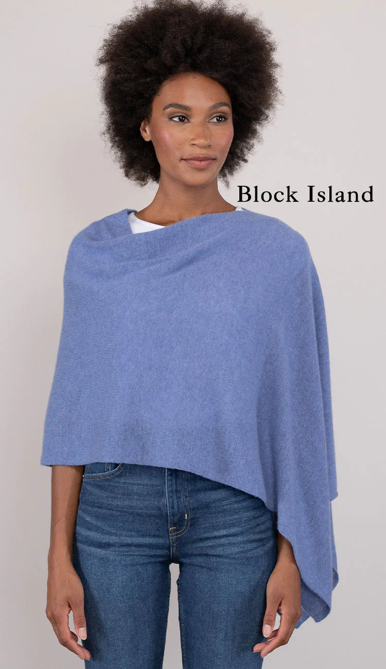 Alashan Women's Cashmere Draped Topper