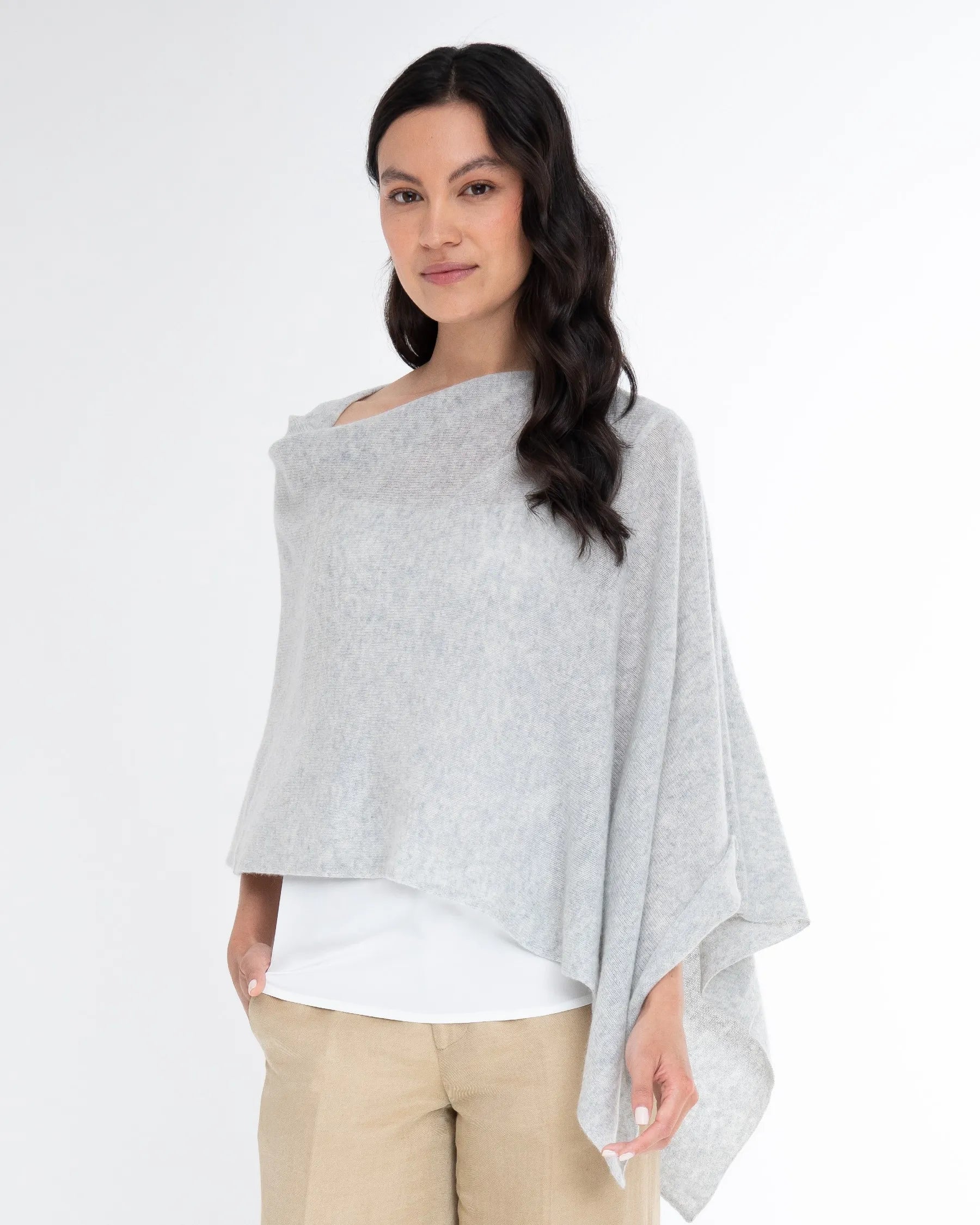 Alashan Women's Cashmere Draped Topper