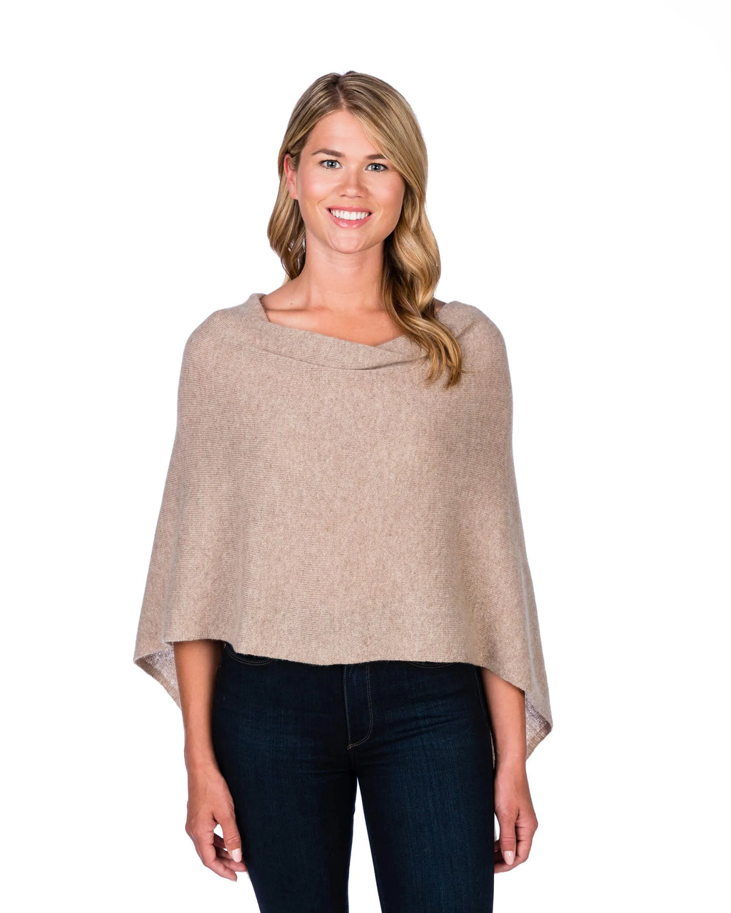 Alashan Women's Cashmere Draped Topper