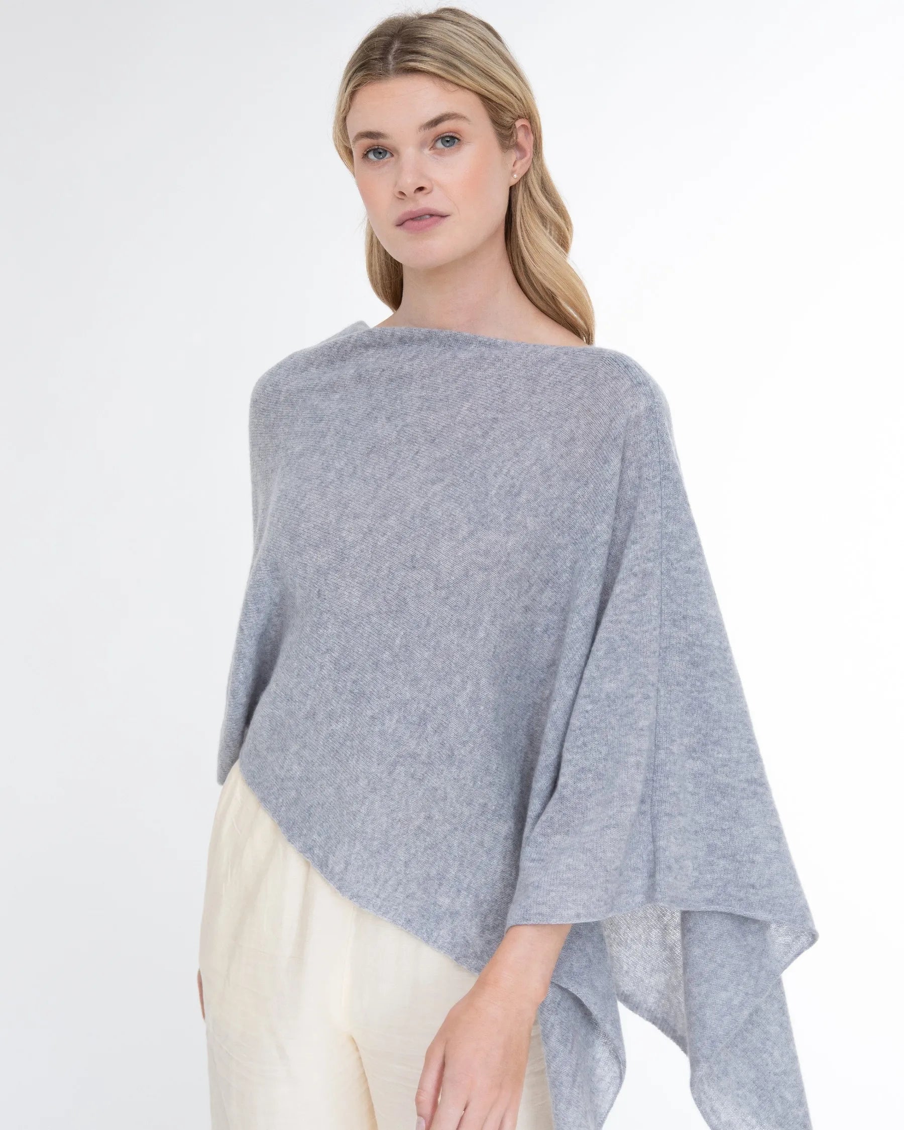 Alashan Women's Cashmere Draped Topper