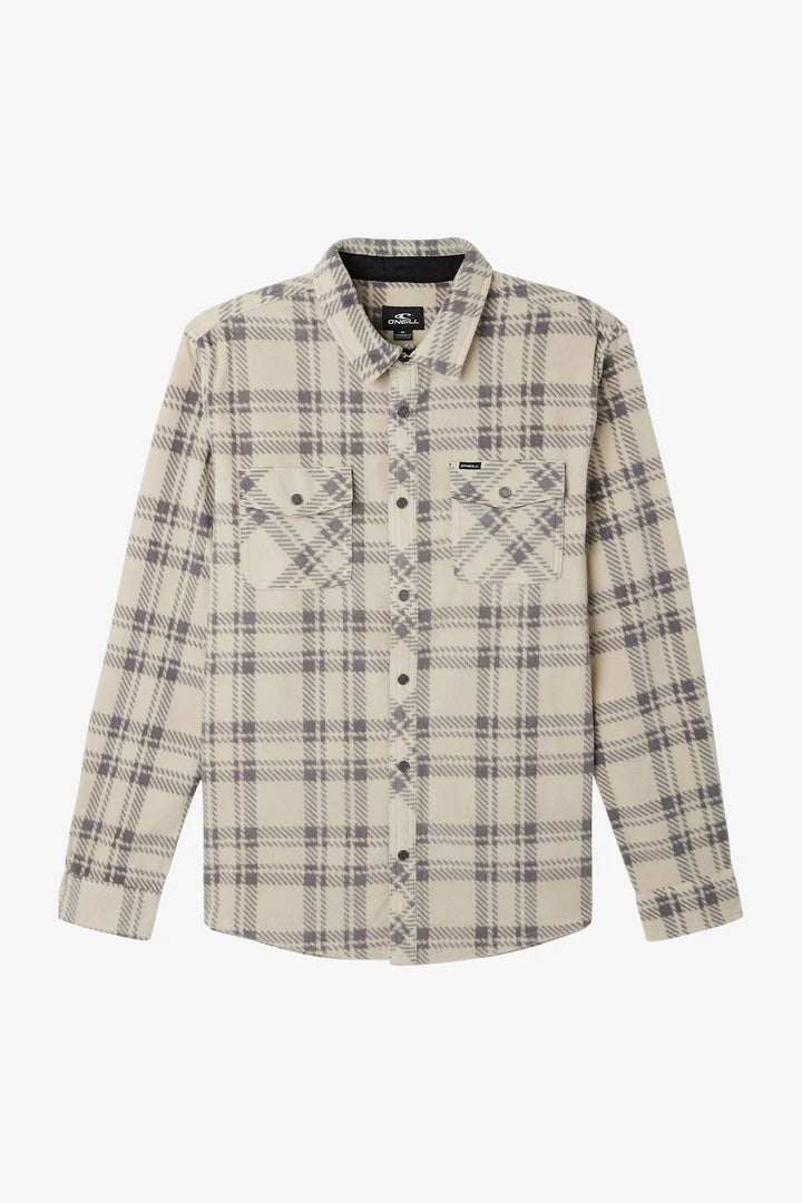 O'Neill Men's Glacier Plaid Fleece Shirt