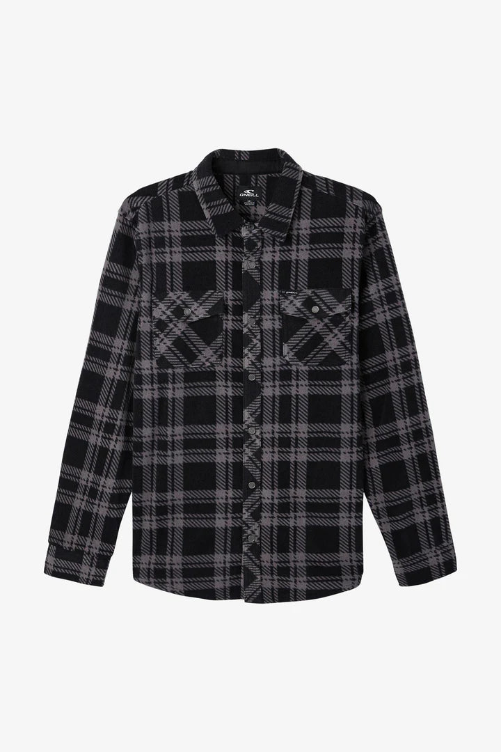 O'Neill Men's Glacier Plaid Fleece Shirt