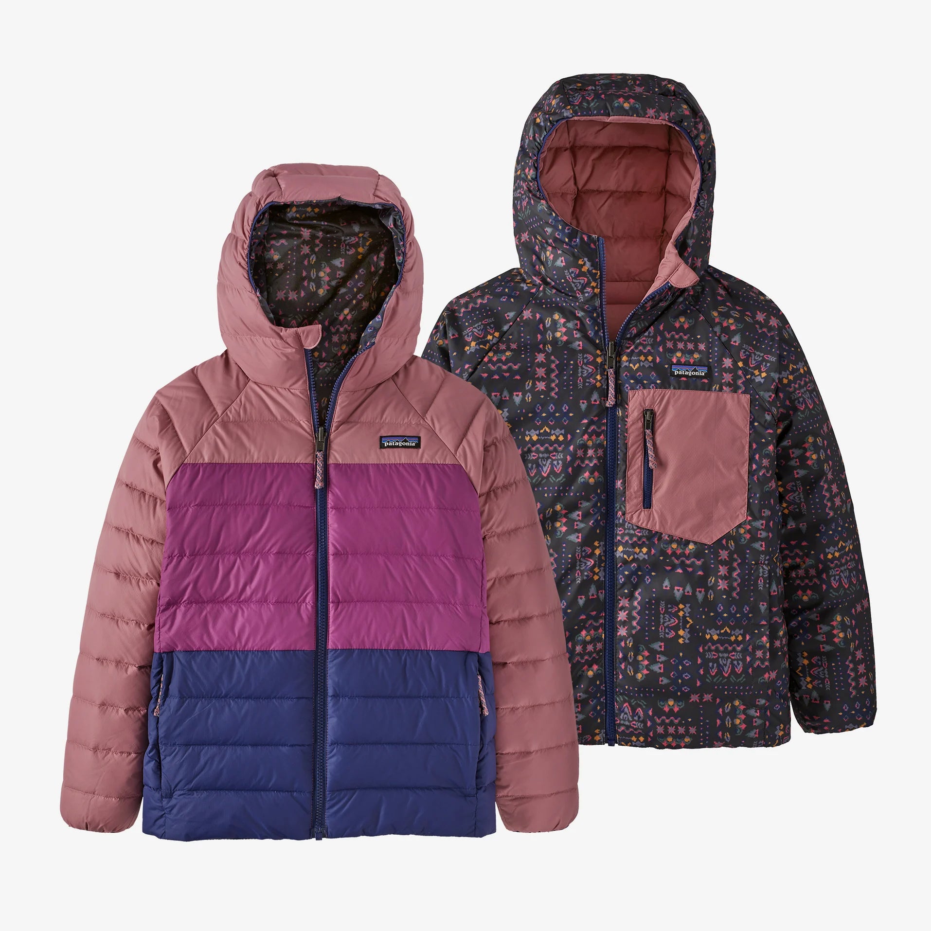 Patagonia Kid's Reversible Down Sweater Hoody