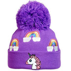 Turtle Fur Kid's Unicorn Pom Hat