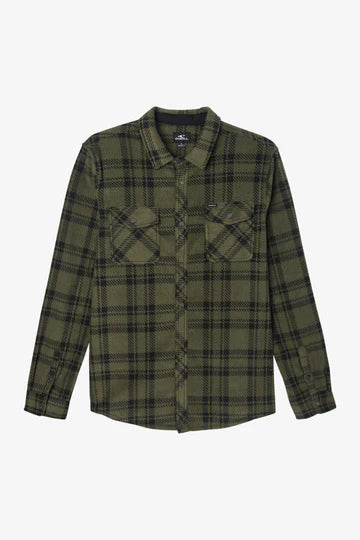O'Neill Men's Glacier Plaid Fleece Shirt