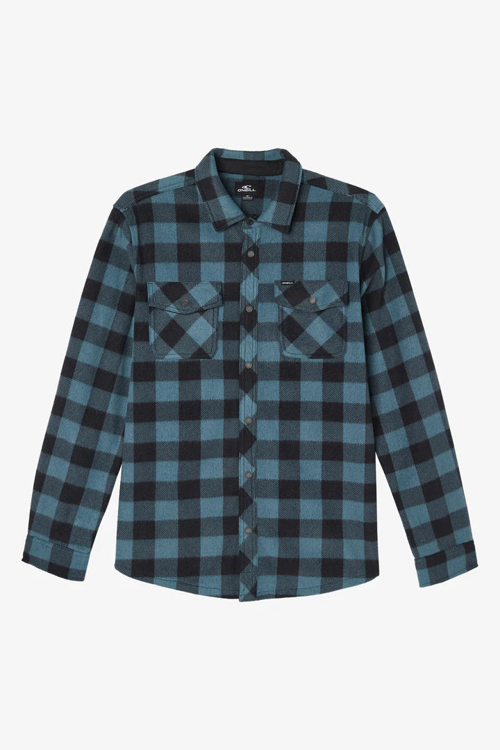 O'Neill Men's Glacier Plaid Fleece Shirt
