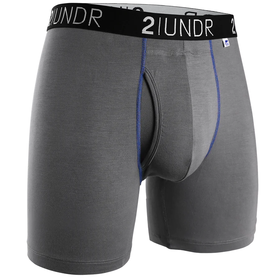2UNDR Swing Shift 6" Boxer Brief Solid