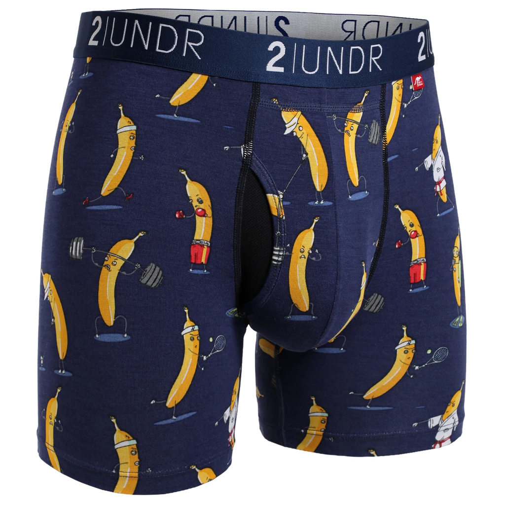 2UNDR Swing Shift 6"Boxer Brief Print