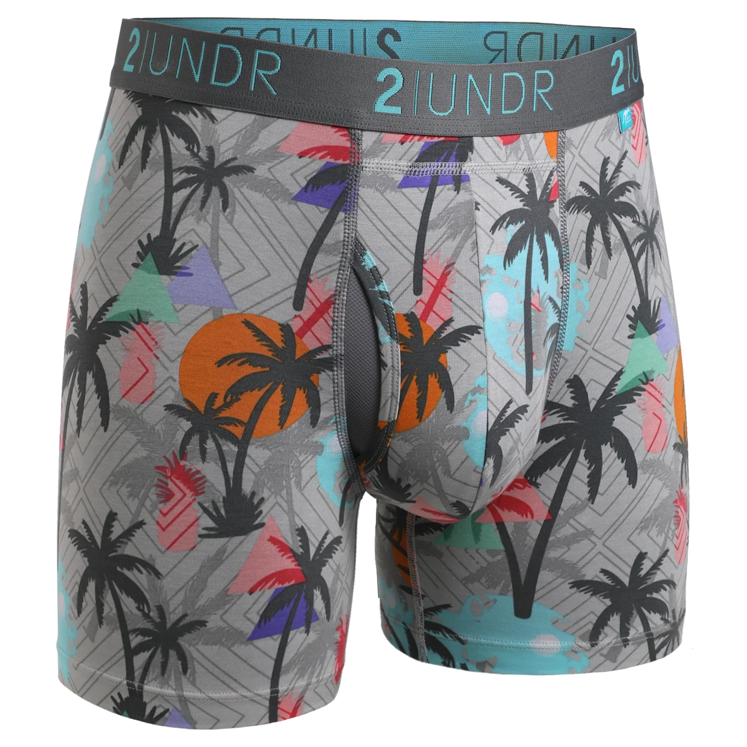 2UNDR Swing Shift 6"Boxer Brief Print