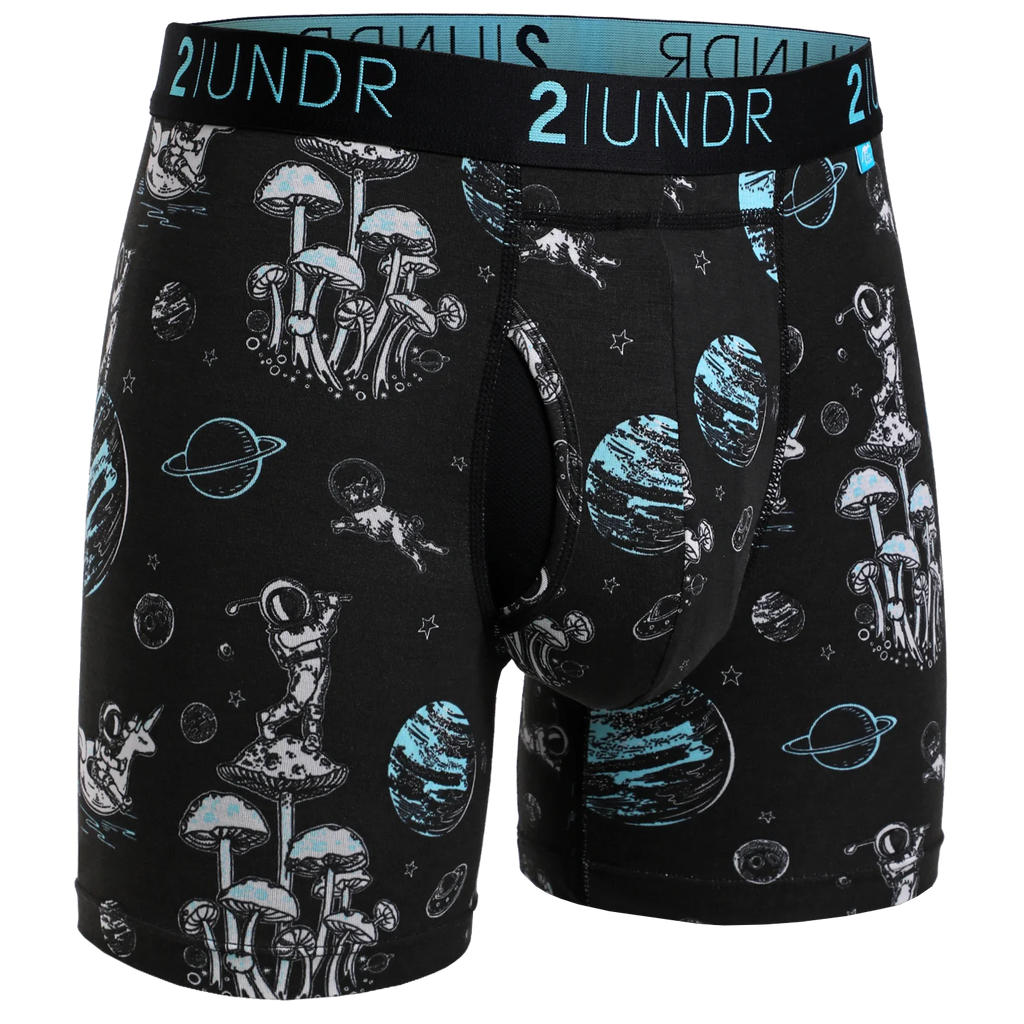 2UNDR Swing Shift 6"Boxer Brief Print