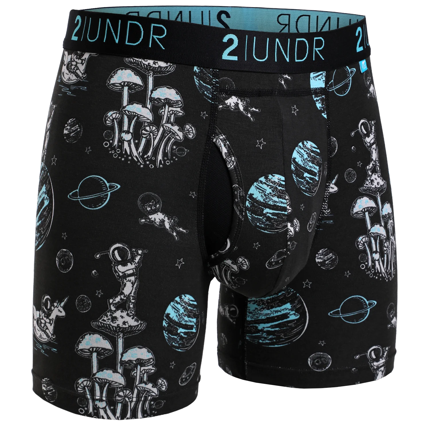 2UNDR Swing Shift 6"Boxer Brief Print
