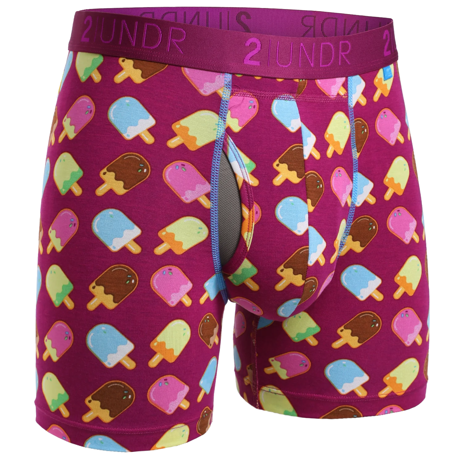 2UNDR Swing Shift 6"Boxer Brief Print