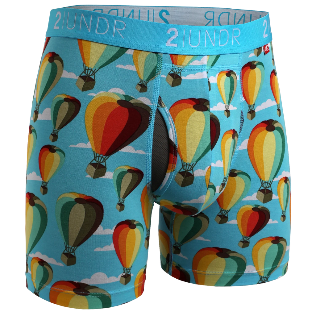 2UNDR Swing Shift 6"Boxer Brief Print