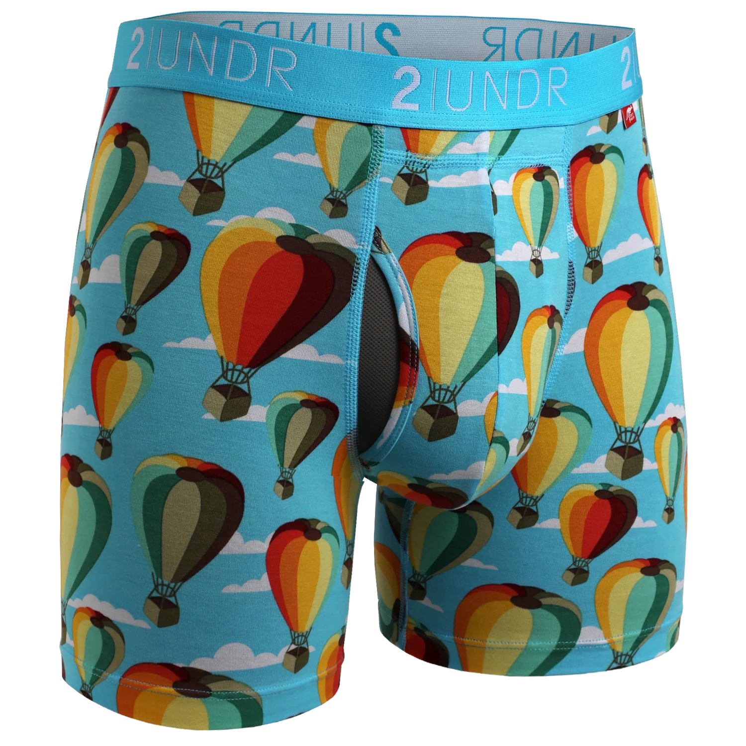 2UNDR Swing Shift 6"Boxer Brief Print