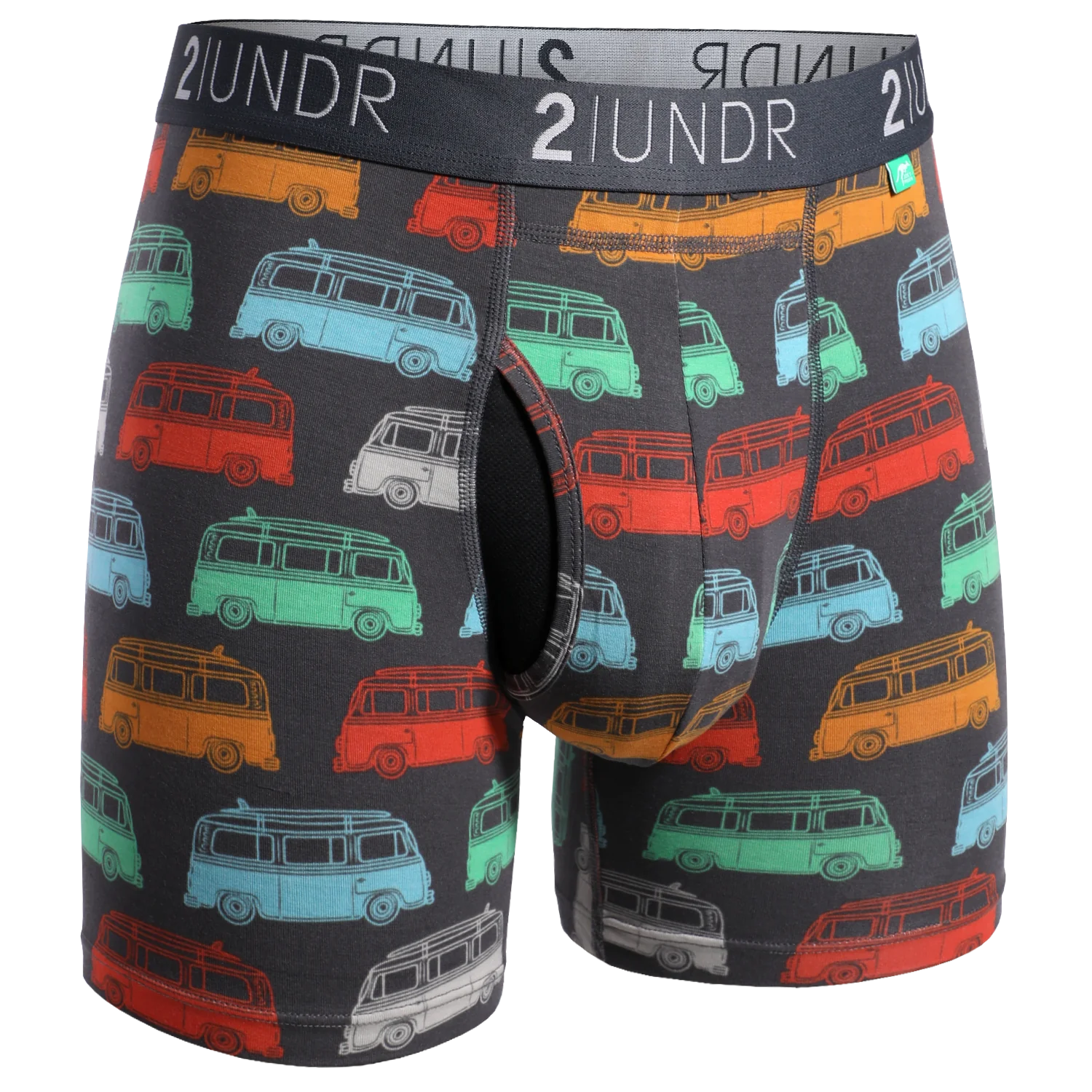 2UNDR Swing Shift 6"Boxer Brief Print