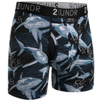 2UNDR Swing Shift 6"Boxer Brief Print