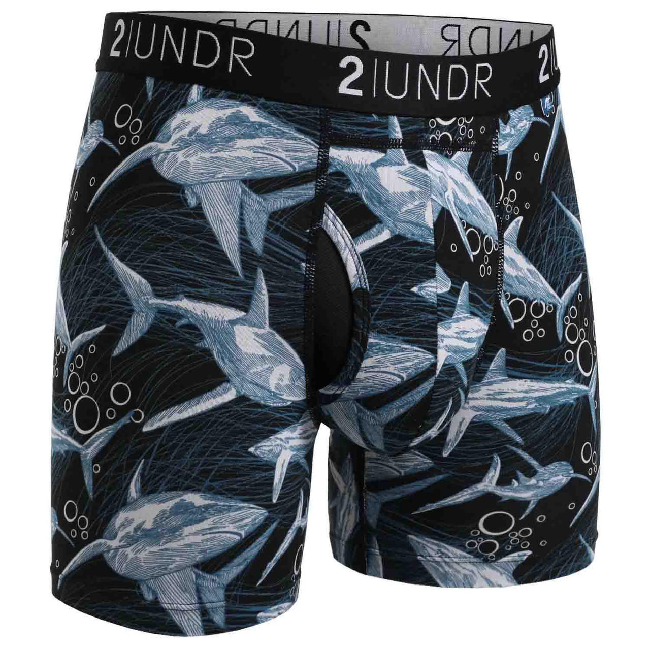 2UNDR Swing Shift 6"Boxer Brief Print