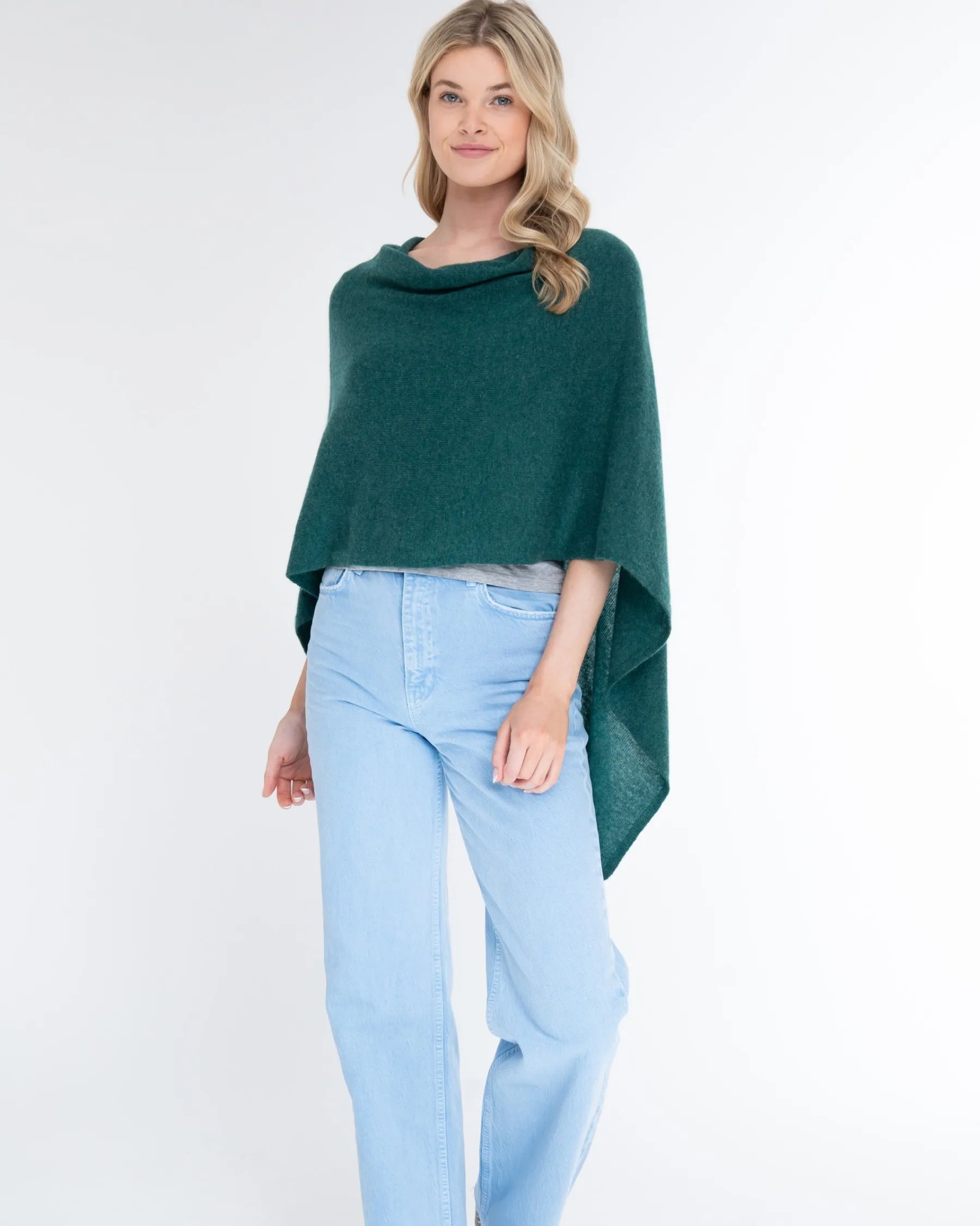 Alashan Women's Cashmere Draped Topper