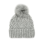 Mitchie's Knitted Beanie Fox Pom