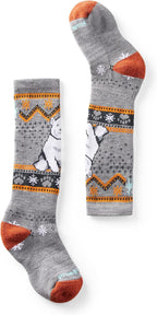 Smartwool Kid's Wintersport Full Cushion Polar Bear Pattern OTC Socks