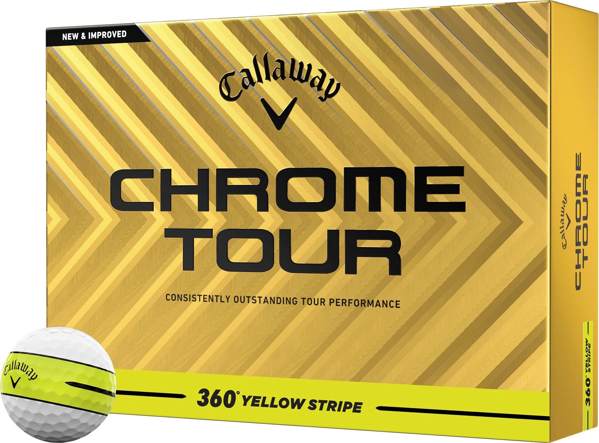 Callaway Chrome Tour 24 360 Stripe Golf Balls 12pk