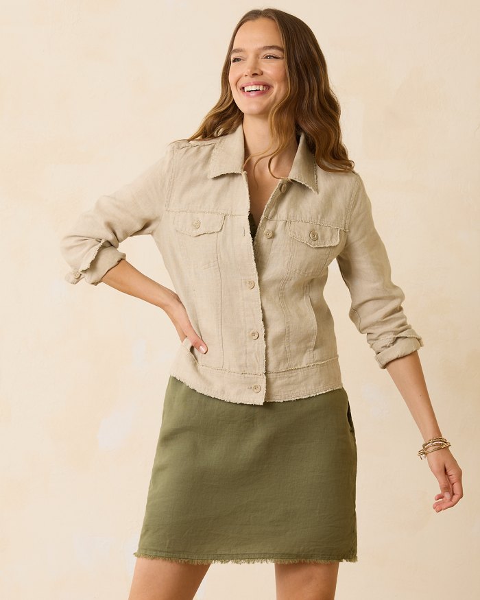 Tommy Bahama Women's Two Palms Raw Edge Jacket