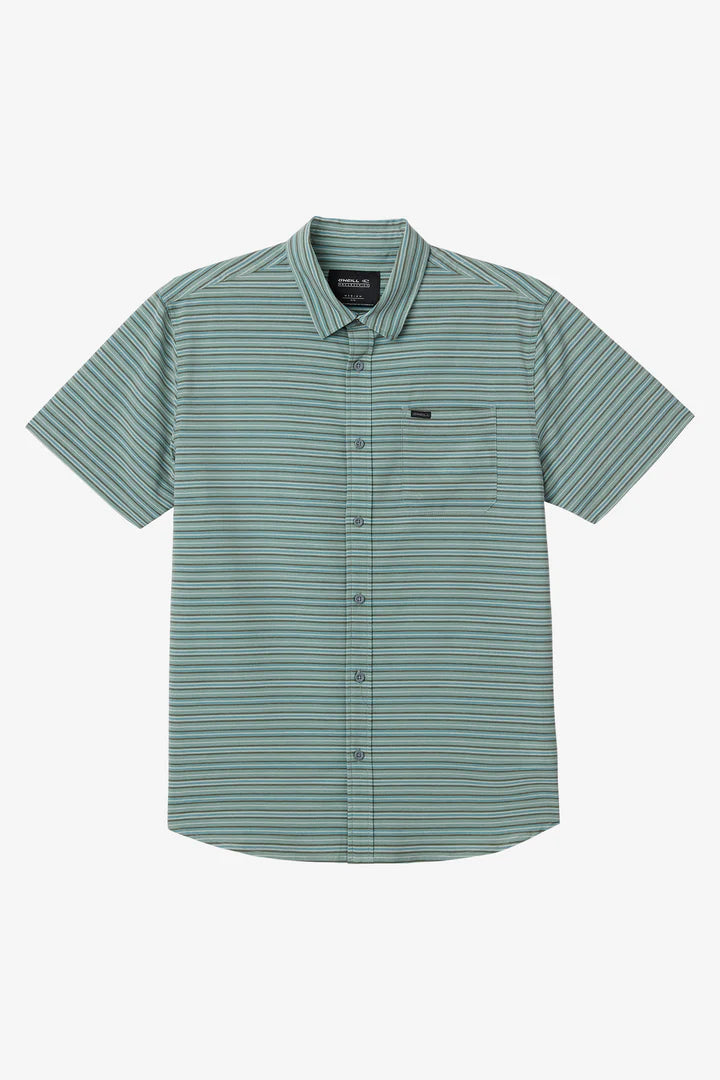 O'Neill Men's TRVLR UPF Traverse Stripe Standard Shirt