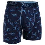 2UNDR Swing Shift 6"Boxer Brief Print