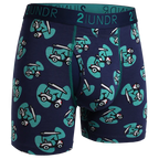 2UNDR Swing Shift 6"Boxer Brief Print