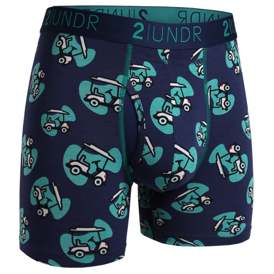 2UNDR Swing Shift 6"Boxer Brief Print