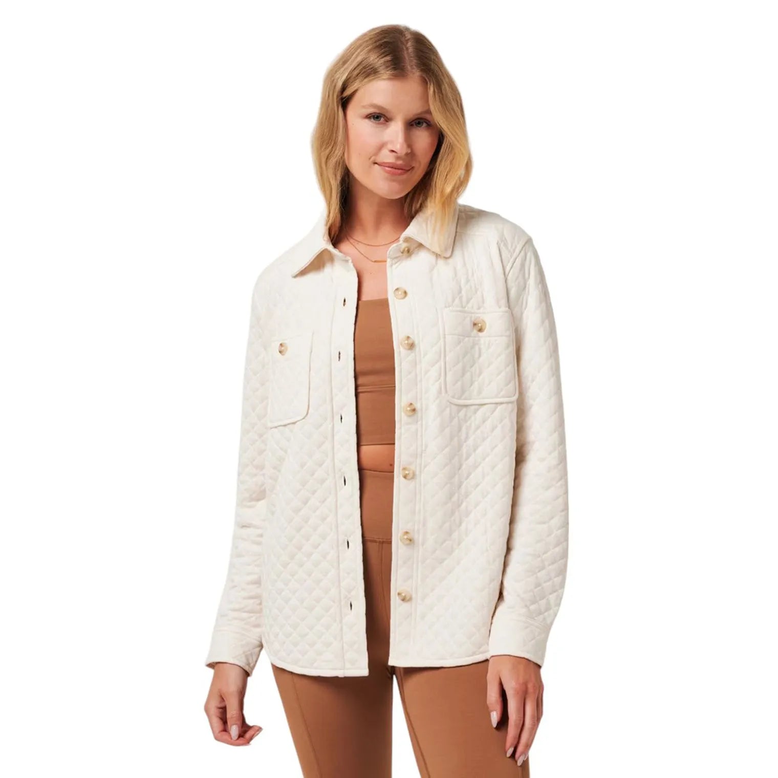 Travis Mathew Women's Diamond Quilted Shacket