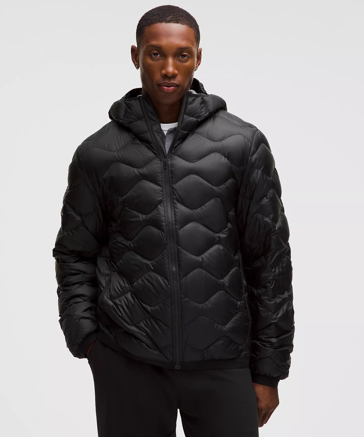 Lululemon Men's Featherweight 900-Down-Fill Quilted Hooded Jacket