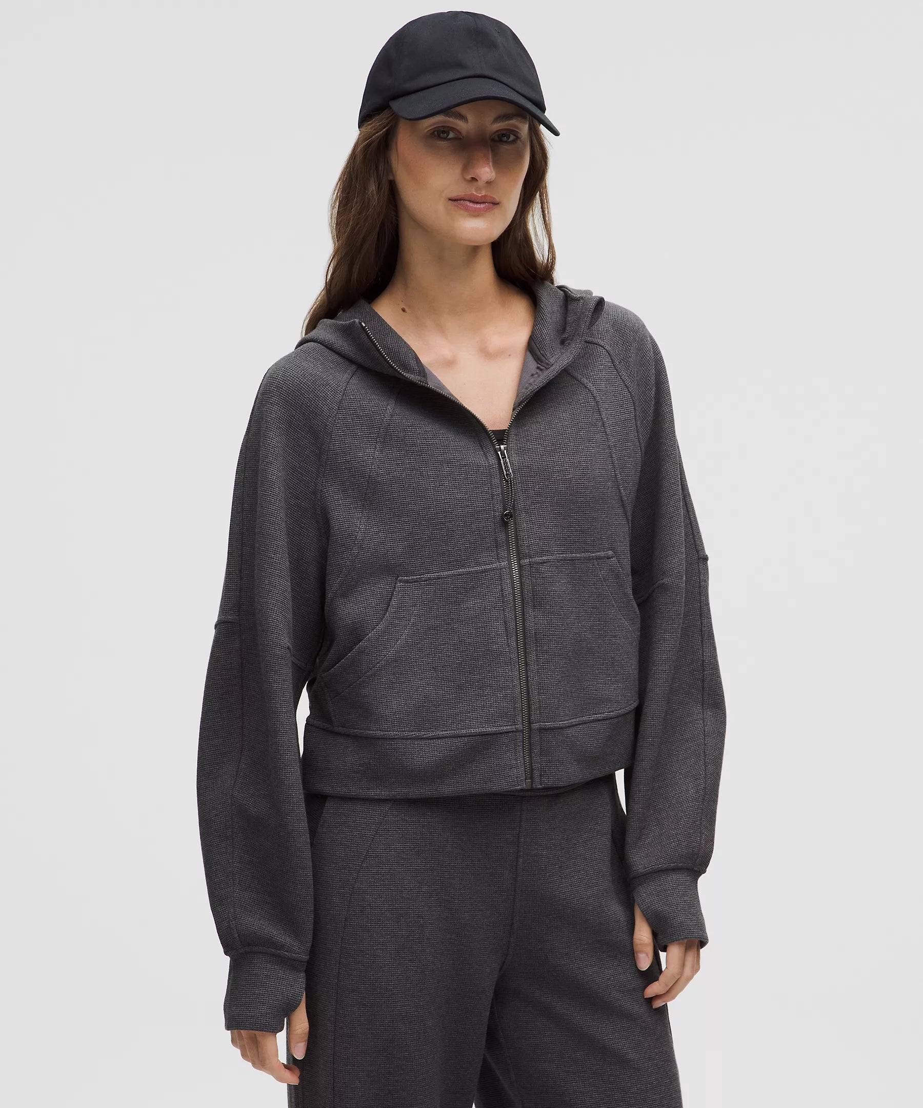 Lululemon Women's Scuba Oversized Full-Zip Hoodie Waffle