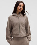 Lululemon Women's Scuba Oversized Full-Zip Hoodie Waffle