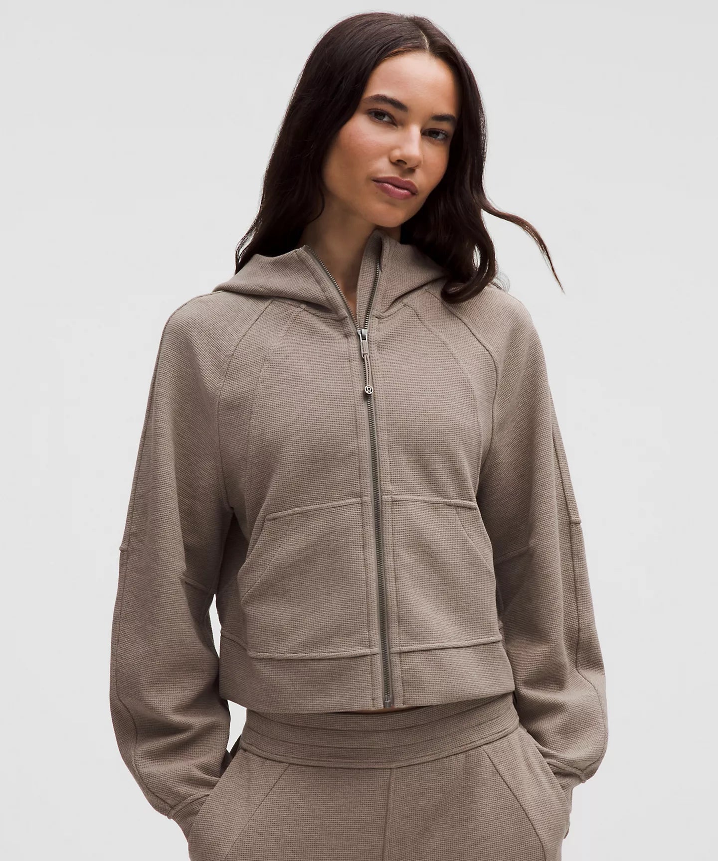 Lululemon Women's Scuba Oversized Full-Zip Hoodie Waffle