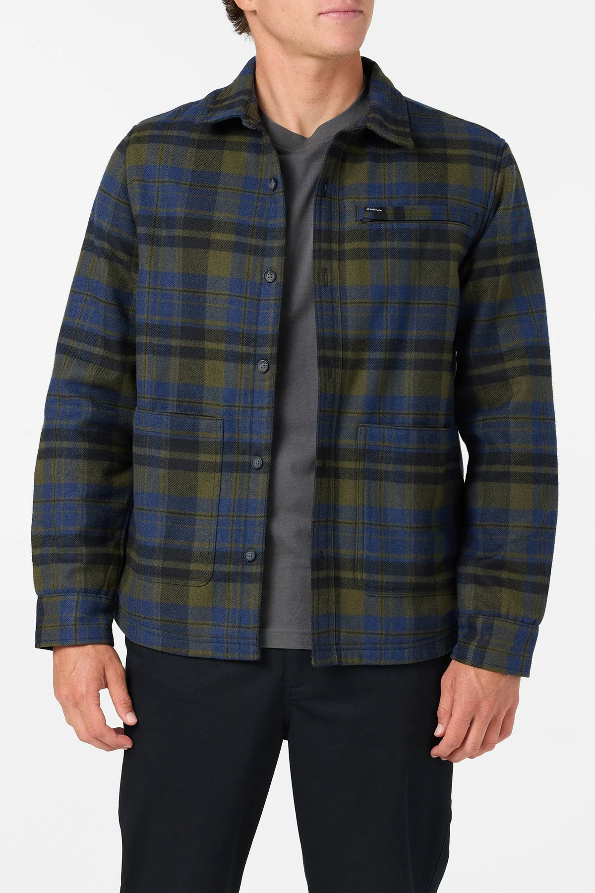 O'Neill Men's Plaid High Pile Lined Jacket