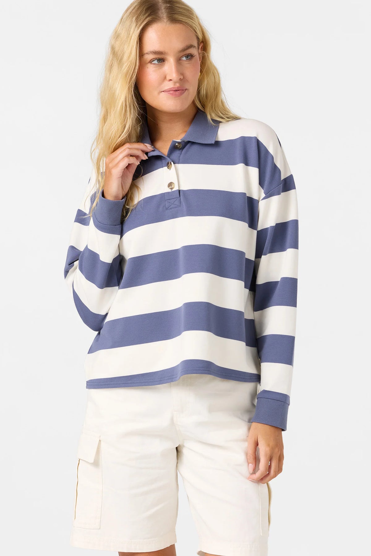 O'Neill Women's Kyra Crop LS Polo
