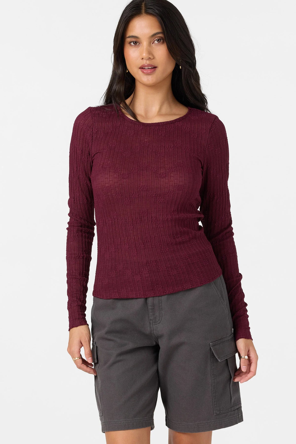 O'Neill Women's Marliz Lace LS Top