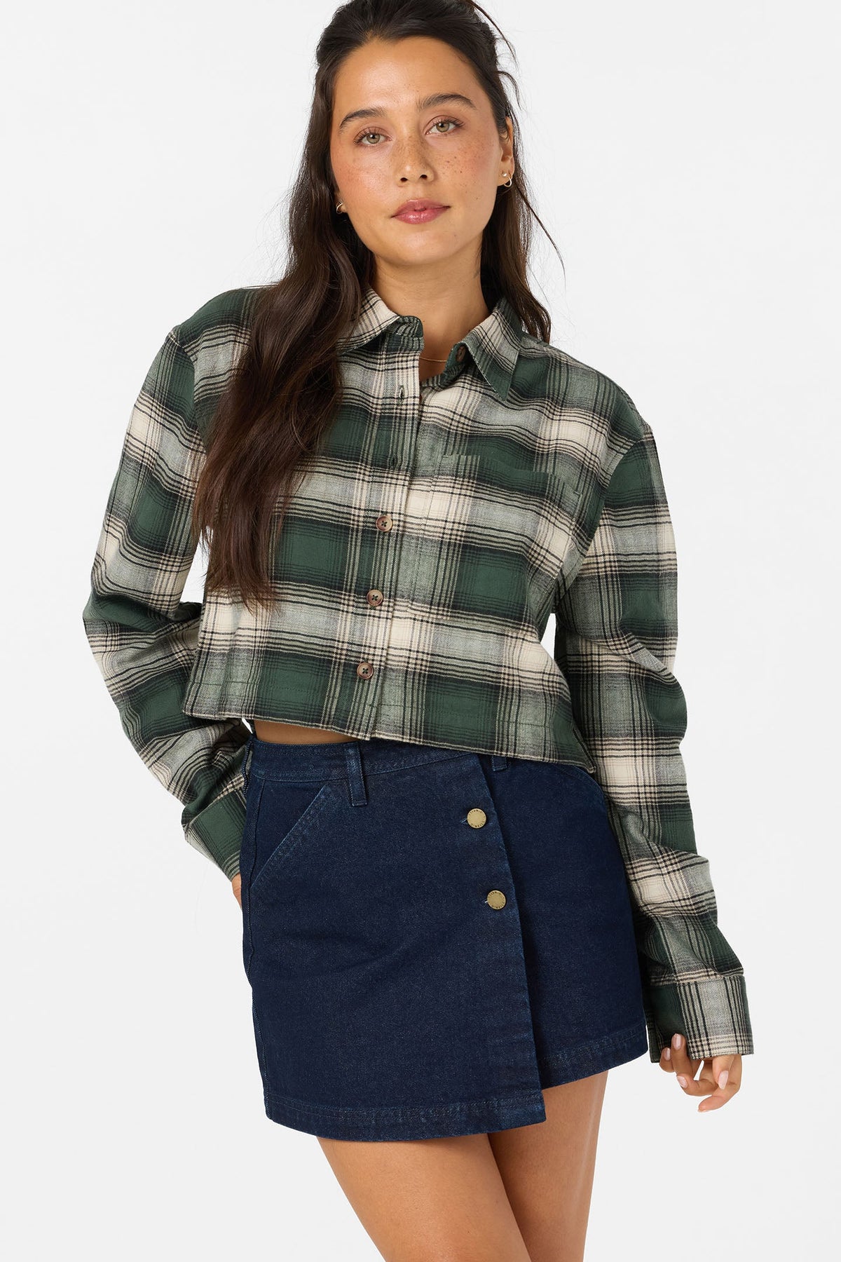 O'Neill Women's Pippa Cropped Flannel