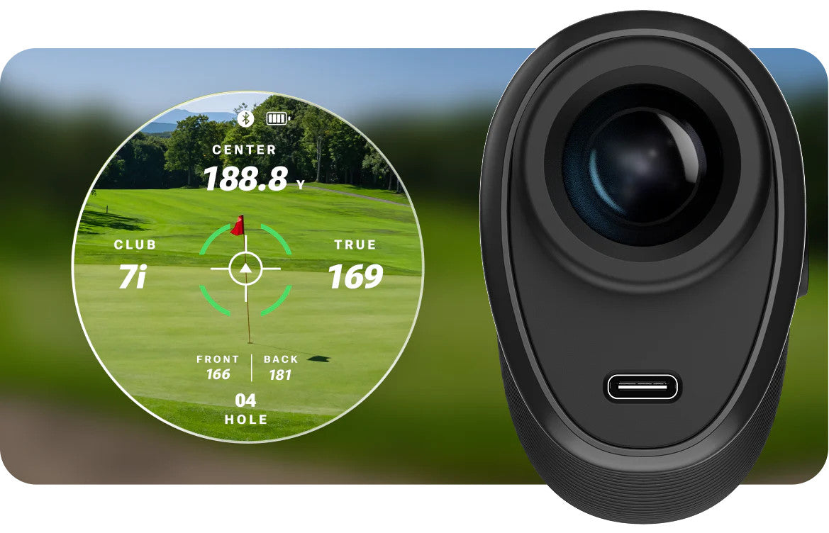 Blue Tees Captain Pro Golf Rangefinder Black