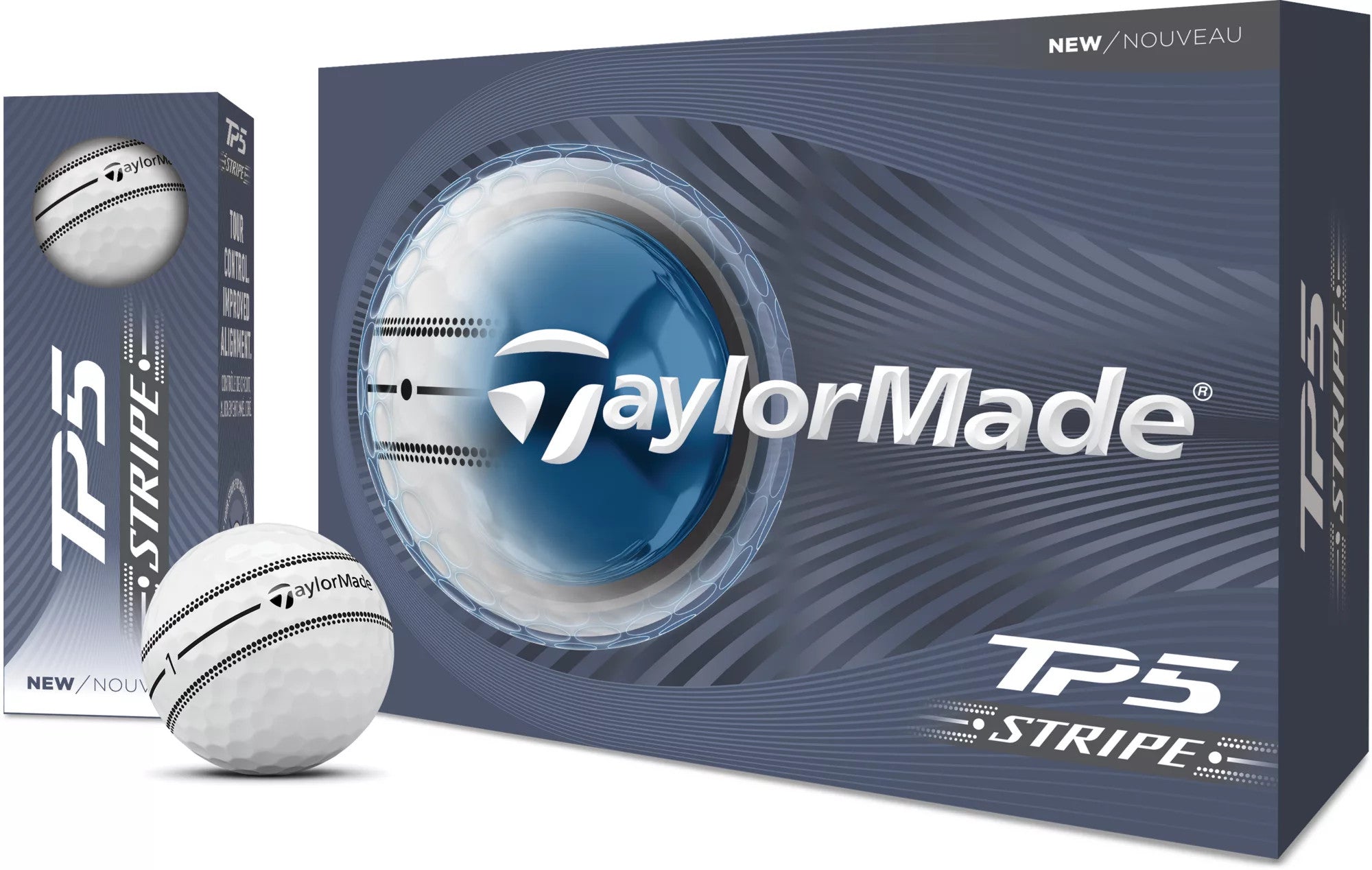 TaylorMade 2026 TP5 Stripe Golf Balls 12pk