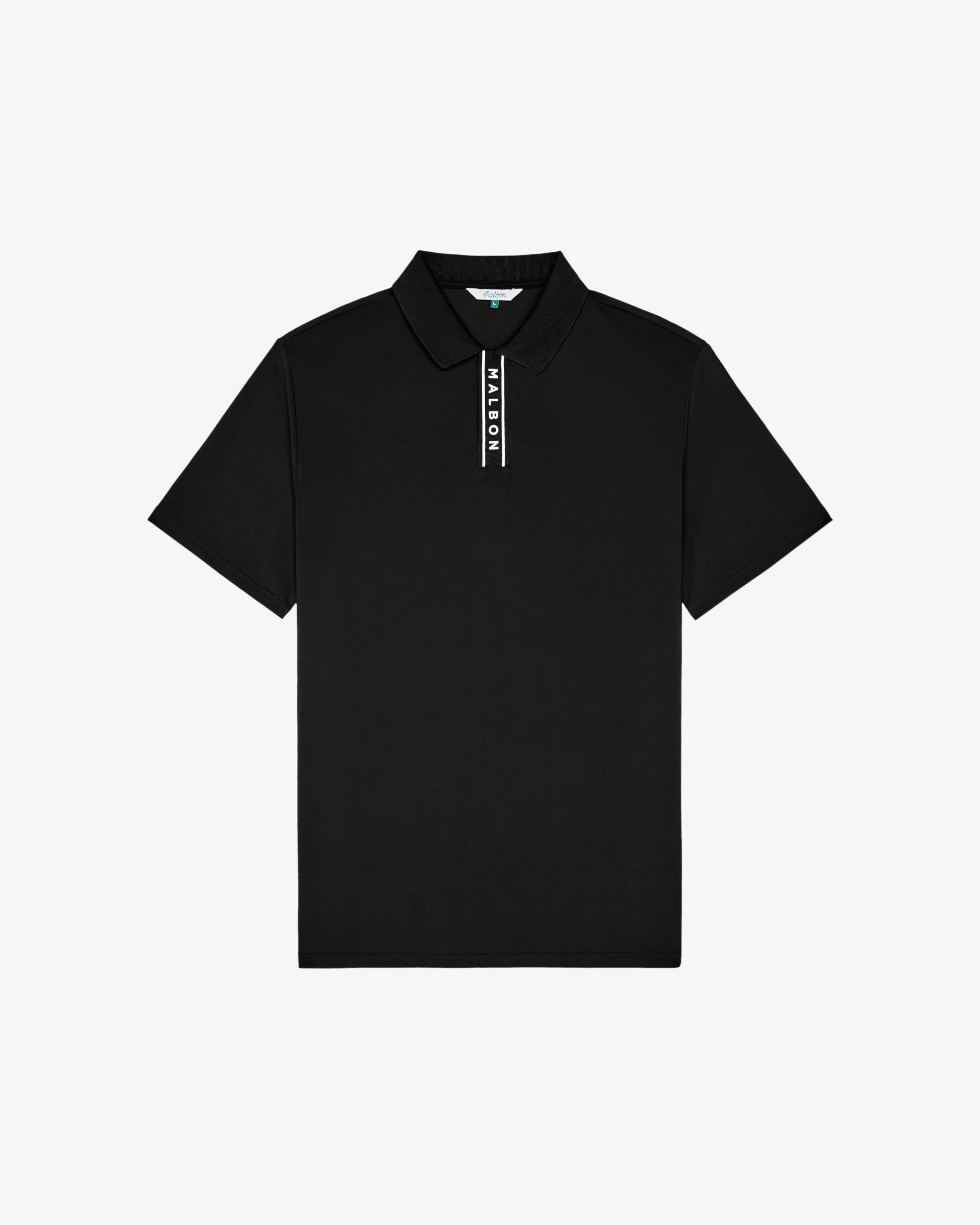 Malbon Men's Block Placket Polo
