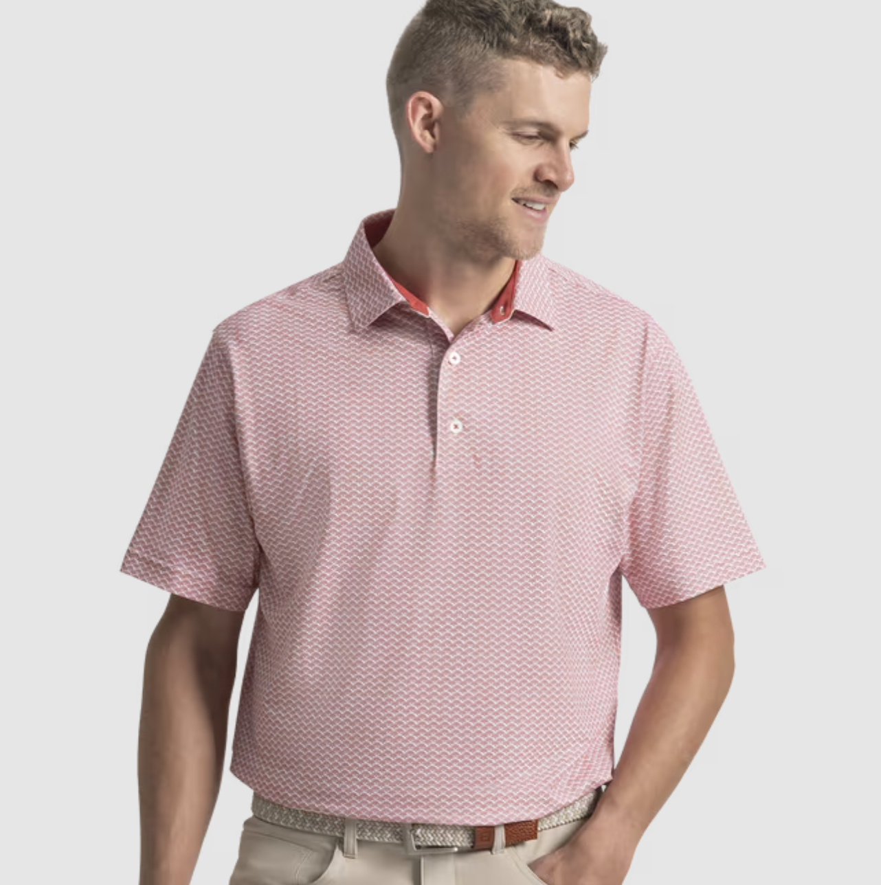Footjoy Men's Scallop Geo Polo