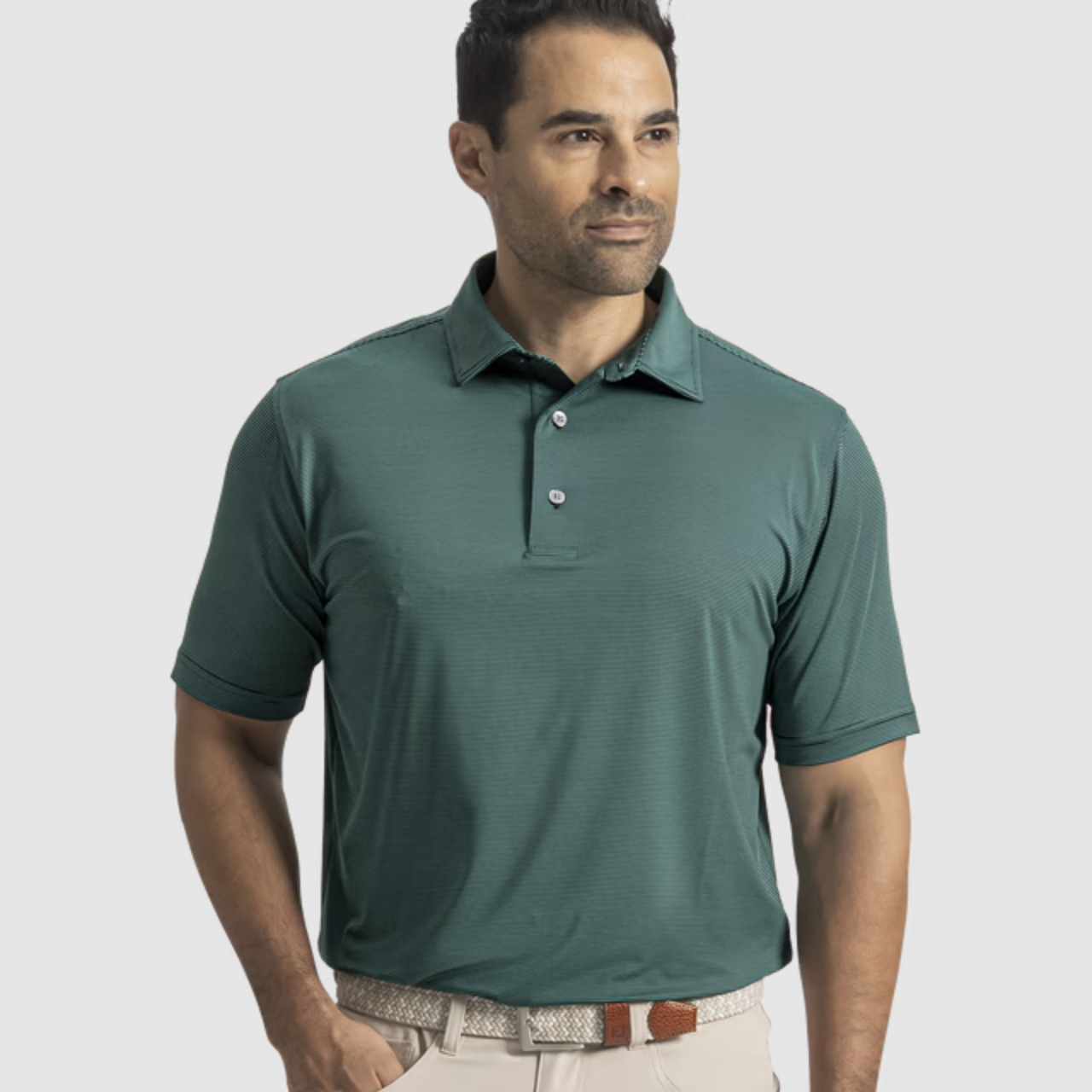 FootJoy Men's Micro Feeder Stripe Polo