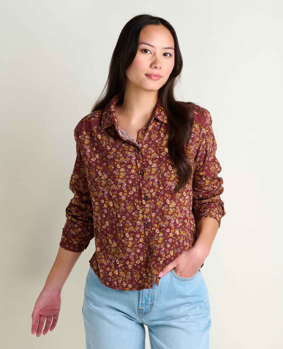 Toad & Co. Women's Manzana Boxy LS Shirt