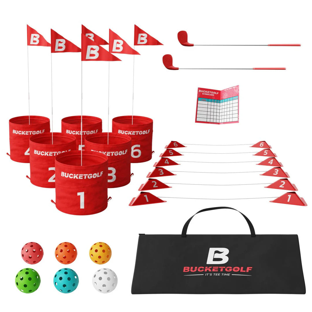 Bucket Golf 6-Hole Bundle with 2 Clubs