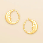 Scout Refined Icon Moon Hoop Earring