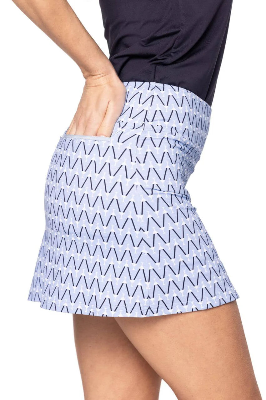 Golftini Women's Nauti & Nice Pull-On Skort 17.5"